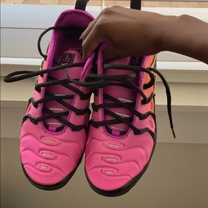 Orange, Purple, and Black Nike Vapormax